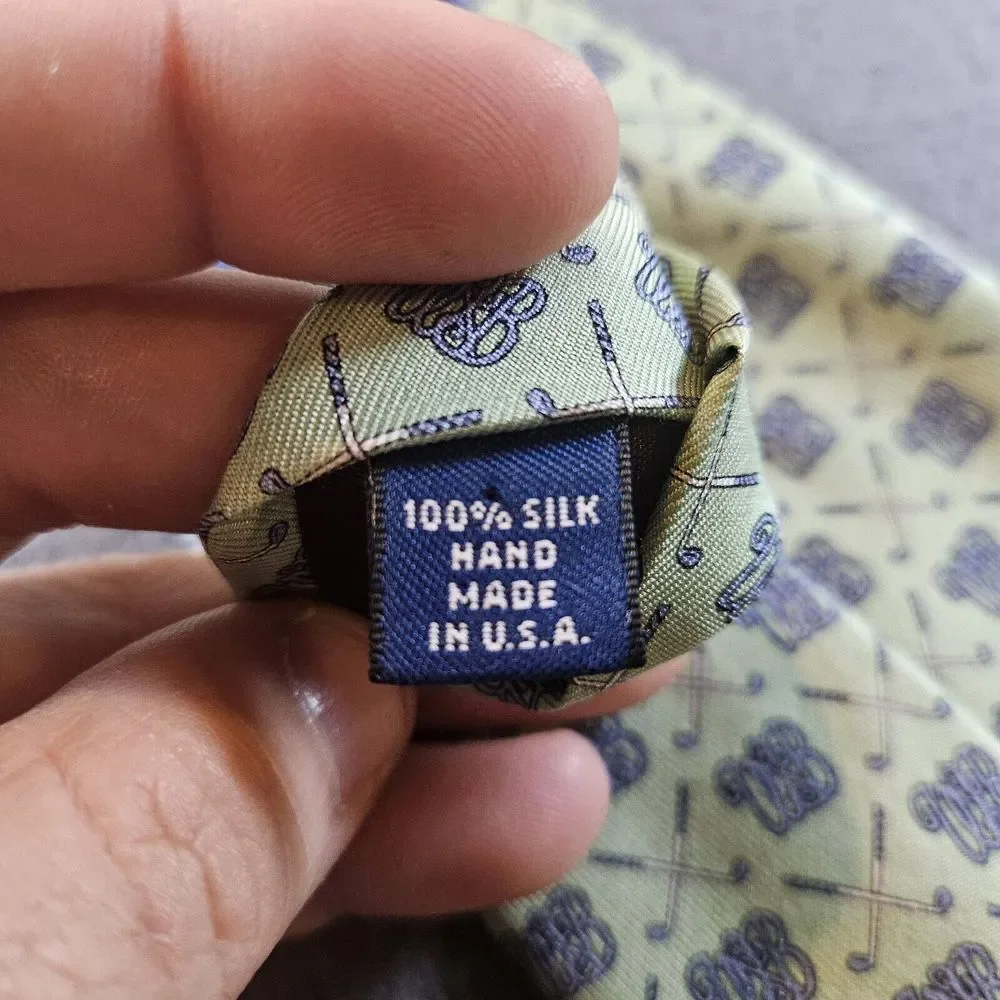 Vineyard Vines Wee Burn‎ Country Club Silk Neck Tie Green 60x3.75